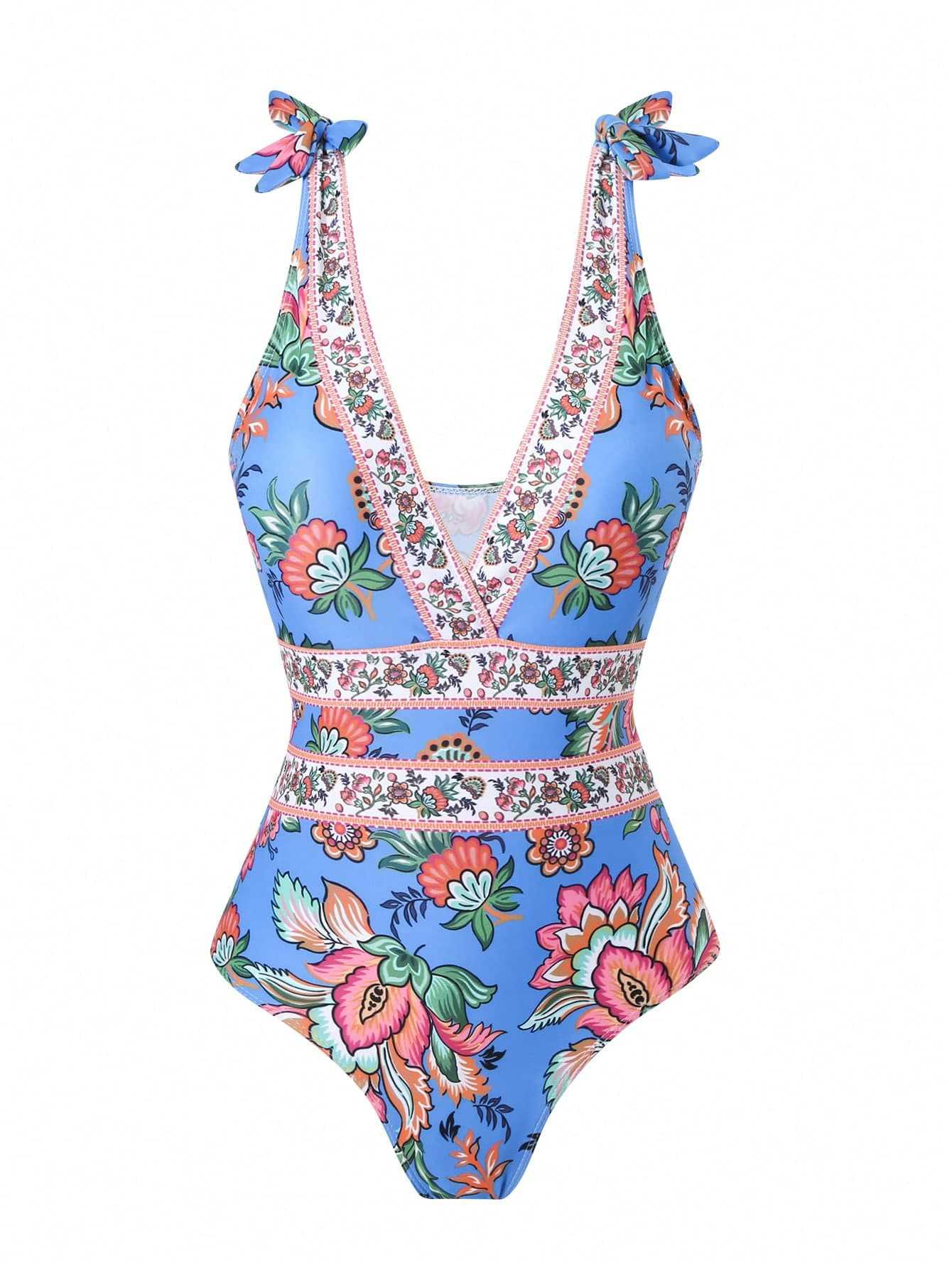 ethnic style one-piece swimsuit women