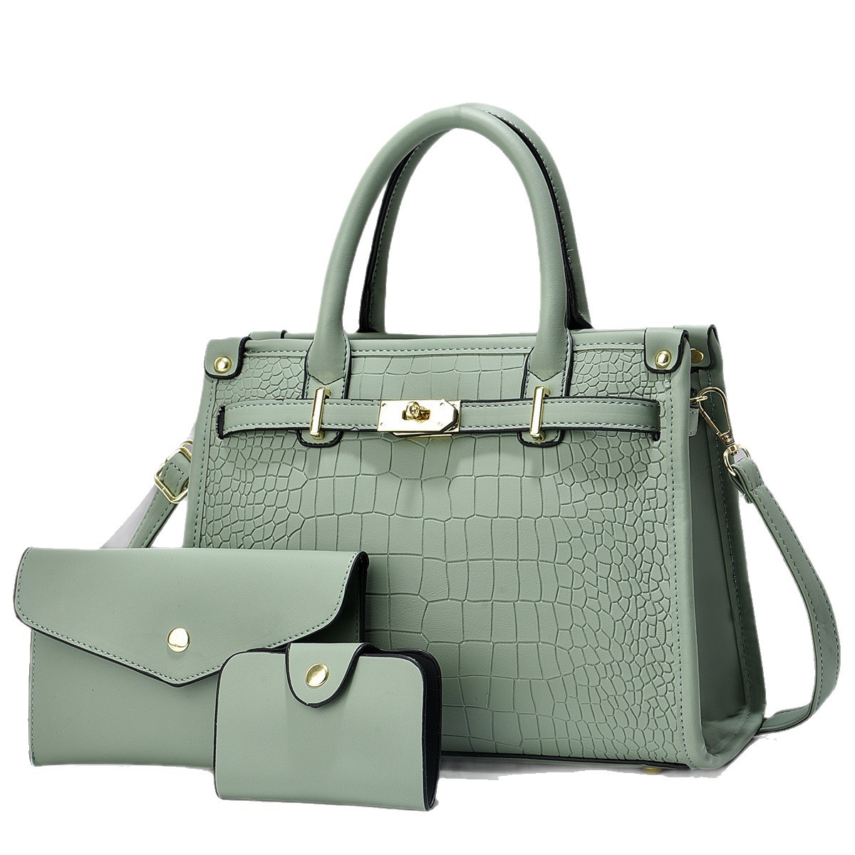 2026 nueva moda de moda tres piezas paquete de bolsas de madre de comercio exterior de gran capacidad portátil bolsas de hombro bolsas de madre