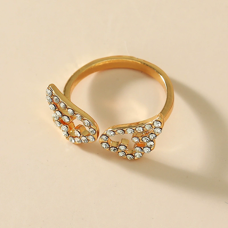 Adjustable Zircon Ring, Korean Style, Micro Inlay, One Size Fits All