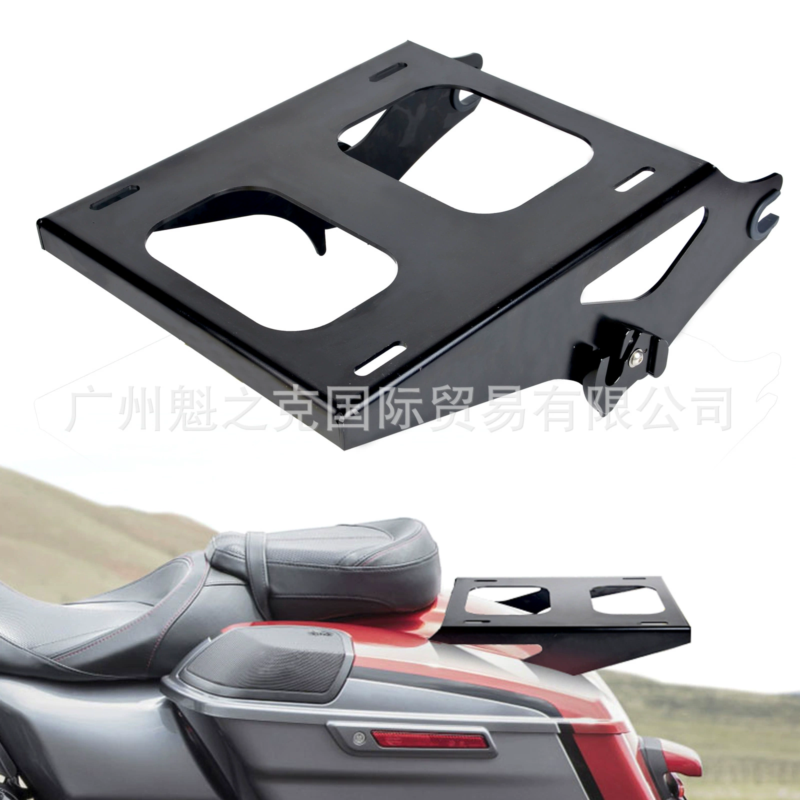 Аксессуары для мотоциклов Задняя полка Harley Traveler с гальваническим покрытием FLHRC Модифицированная Задняя бабка 14 - 19