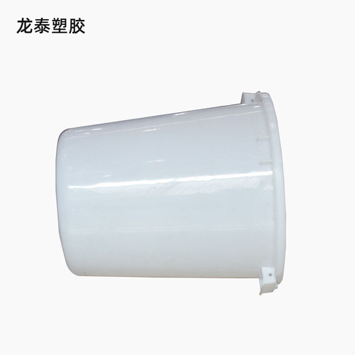 Circular white plastic water storage barrel for home brewing with lid large water bucket water storage fermentation thick plastic white bucket