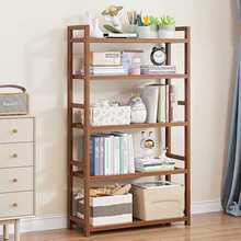 家用客厅实木置物柜简易落地储物收纳出租房隔板靠墙桌面书架卧室