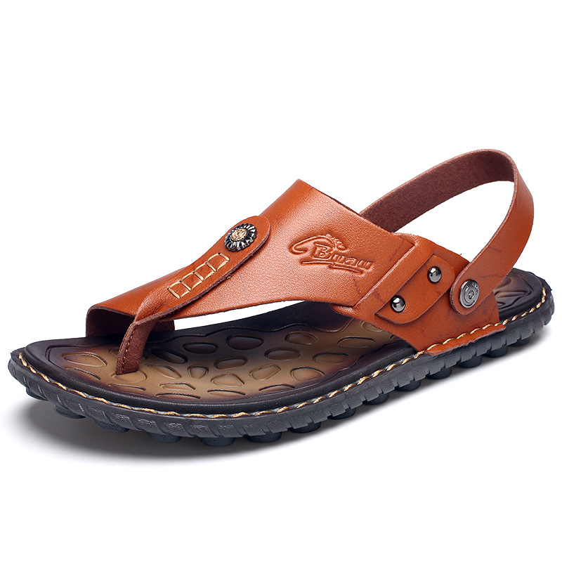 Southeast Asia Cross-border Asian Malaysia Men's Sandals Foreign Trade Sandals Outdoor Casual Sandals Leather Beach Men's Sandals