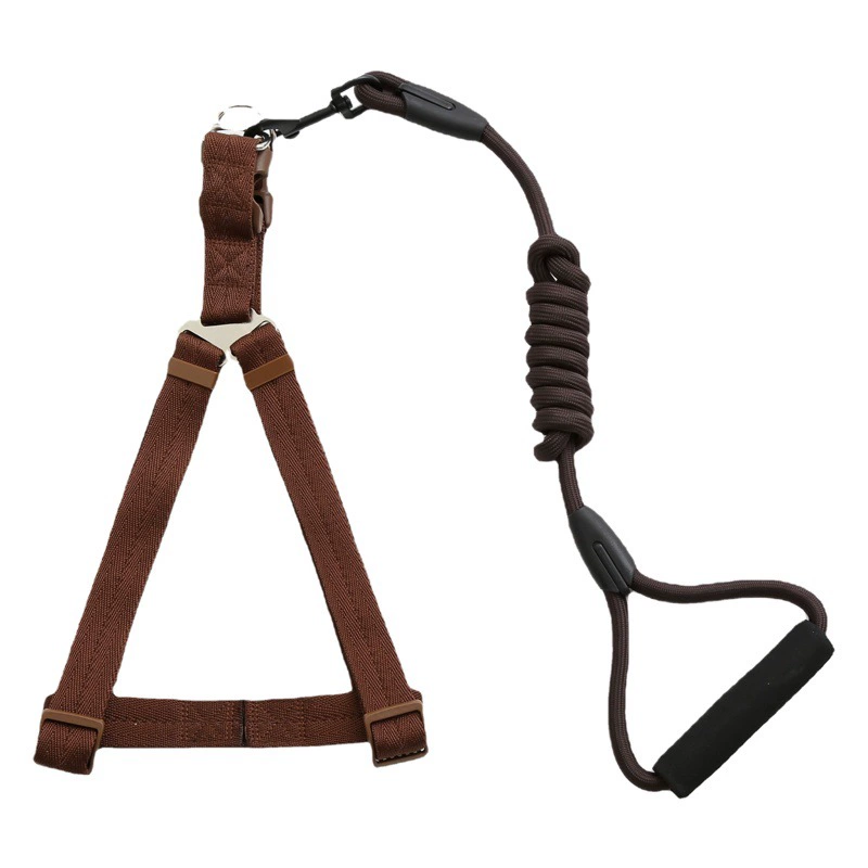 Радужный нагрудный ремень, Тяговая веревка, двухсекционная многоцветная дополнительная ручка из пеноматериала, веревка для выгула собак, двойные товары для домашних животных