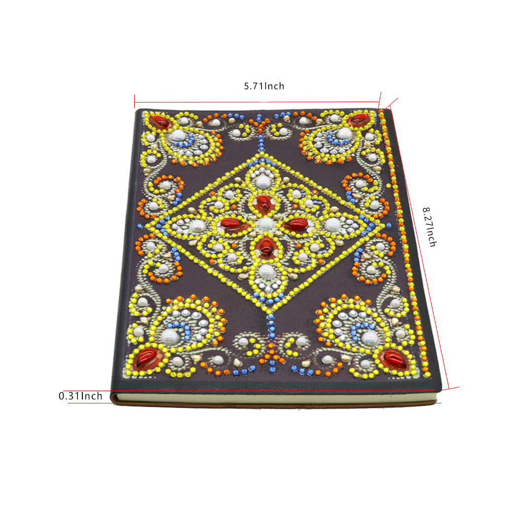 Pegatinas personalizadas para cuadernos con pintura de diamantes DIY, pinturas decorativas de diamantes hechas a mano, cuadernos con pintura de diamantes, pintura de diamantes completa.