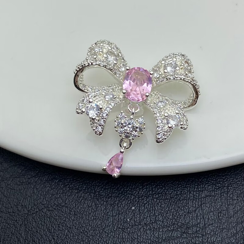 保色满钻蝴蝶结通孔吊坠手工水晶文玩手串手链DIY饰品配件串珠|undefined