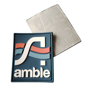 P045 Plastic Label Custom Factory Zipper Head Custom Logo Silicone Cap Label Rubber Pvc Soft Rubber Label