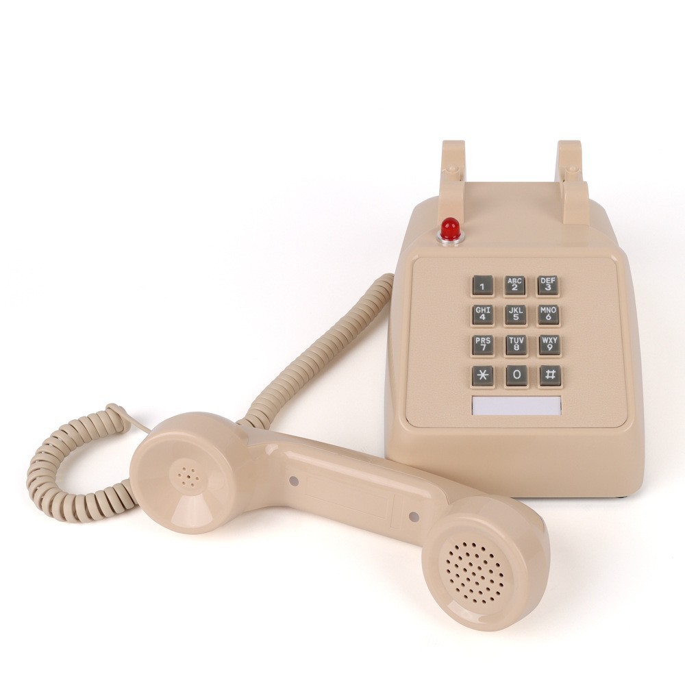Teléfono retro transfronterizo, teléfono de botón, teléfono fijo, para habitación de huéspedes, oficina, teléfono móvil para el hogar, hotel, estilo antiguo