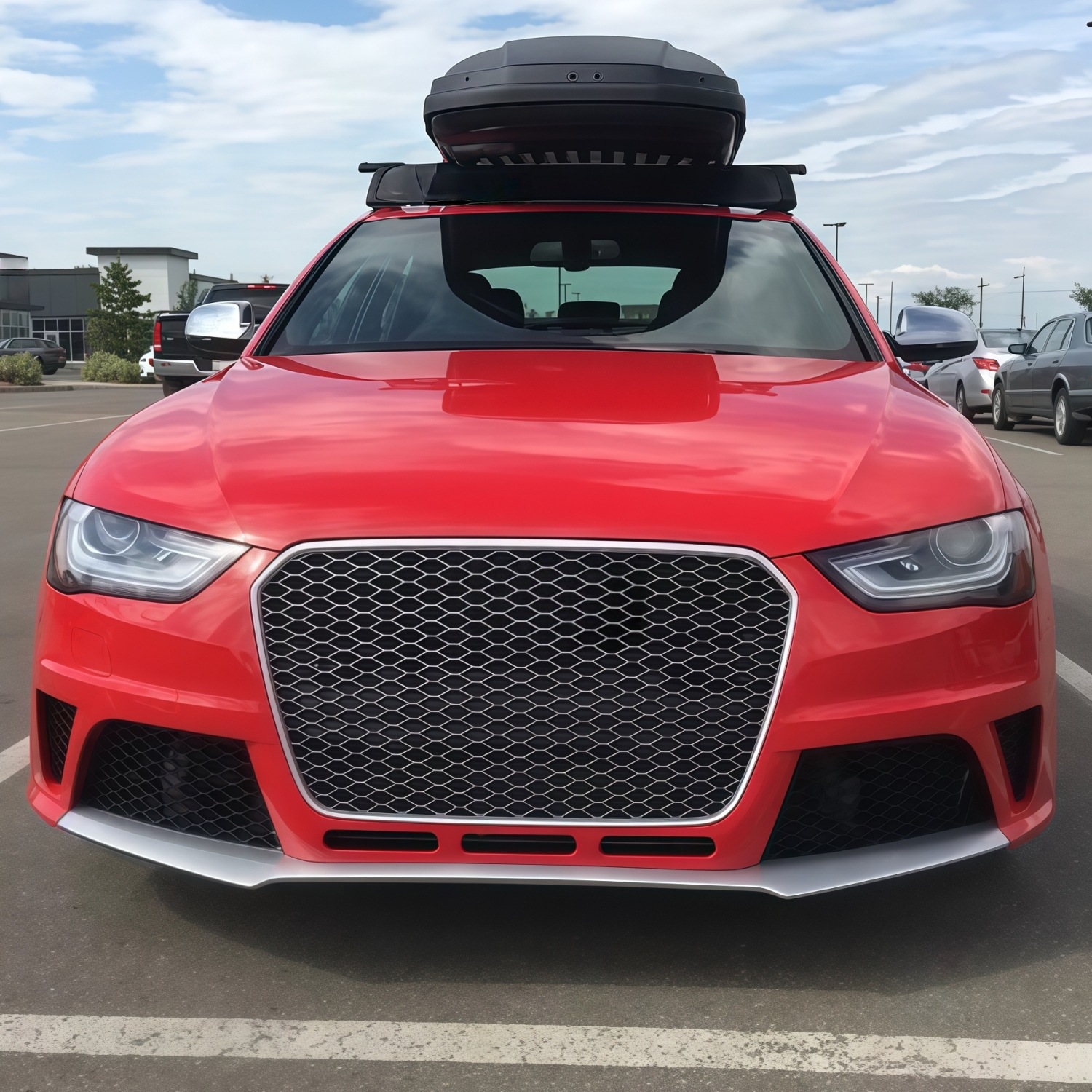 13-16 Models Suitable for Audi A4L Modification to Rs4 Body Kit B9 A4L Modified to Rs4 Front Grille, Front Bumper, and Rear Lip