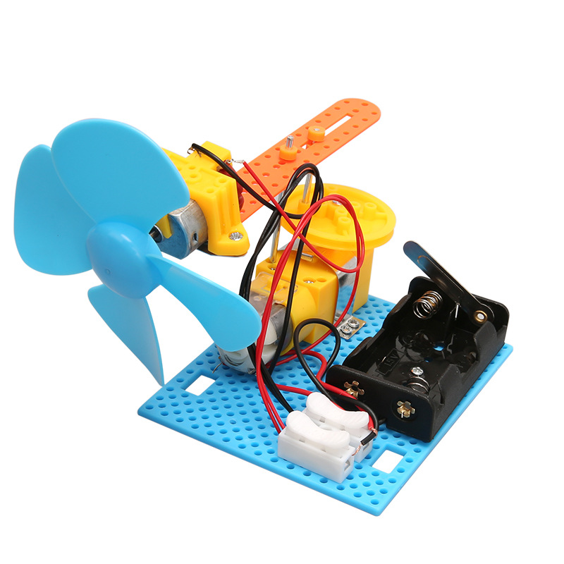 DIY ventilador casero shaker ciencia experimento pequeño tecnología pequeña fabricación de juguetes infantiles ensamblados a mano ayuda de enseñanza