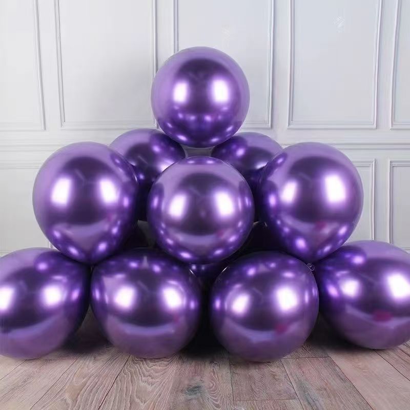 1.8 g de globo de color metálico al por mayor de 10 pulgadas para la fiesta de cumpleaños de la casa de bodas para niños con globo cromado brillante image 13