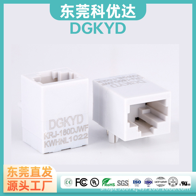 Dgkyd Rj45 Network Connector, White All-Plastic, Integrated Transformer Network Port, 100m Ethernet Socket Dgkyd Rj45 Network Connector, White All-Plastic, Integrated Transformer Network Port, 100m Ethernet Socket