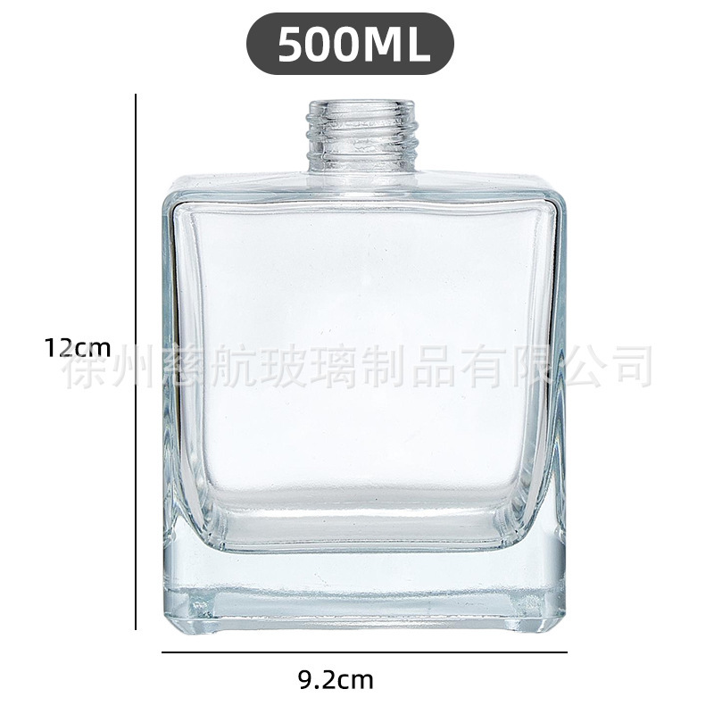 木盖香薰瓶空瓶无火藤条香薰瓶卧室香薰挥发棒车载香薰方形六棱|undefined