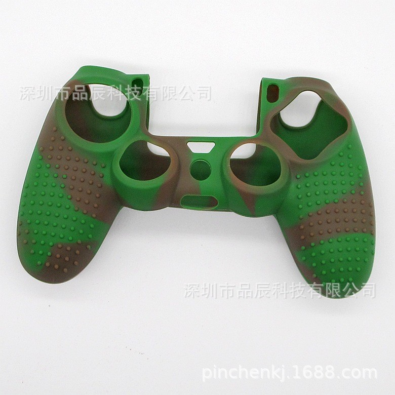 Ps4 caso de la manija cinta de camuflaje Punto de silicona caso PS4 manejar cubierta protectora pro Slim antideslizante caja de la máquina de juego