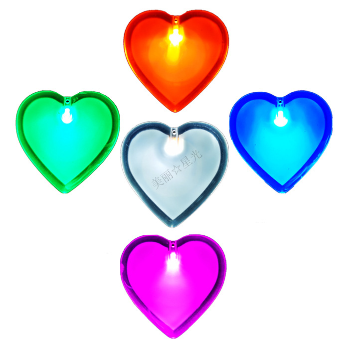 Matrimonio creativo cita a ciegas amor insignia luminosa insignia LED amor insignia flash evento de caridad a gran escala insignia de amor
