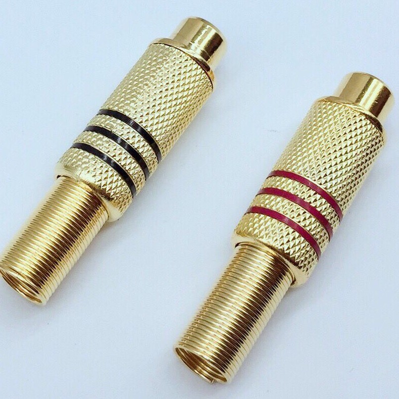 供应RCA插头 铜头镀金RCA 莲花母座 rca金属头现货批发音频线