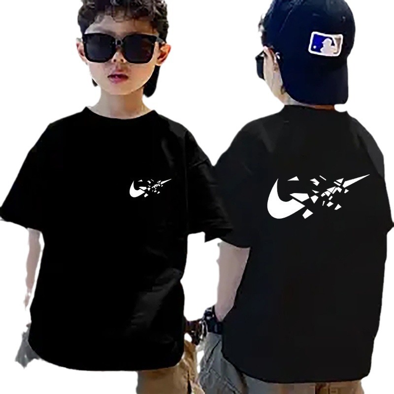 Boys and Girls T-Shirts Short-Sleeved Summer Cotton 2026 New Children's Clothing T-Shirts Big Boys Children's Clothes Summer Wear
