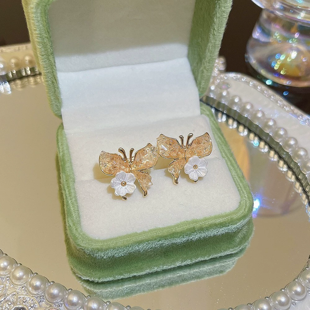 Серебряные серьги 925 пробы, жемчужные вставки, легкая роскошь европейский стиль, легкие