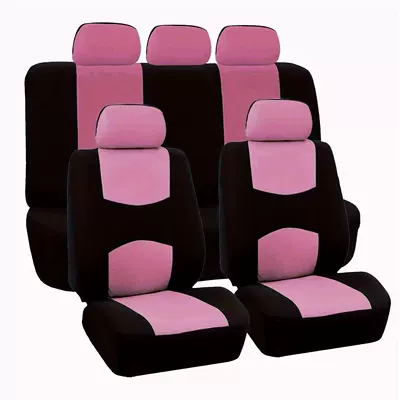 on Temu, Mercado, Amazon, Ebay, Universal seat cover - pink-9-piece-set-five-seats