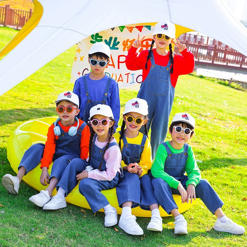 Детские костюмы черлидинга, игры для начальной школы, церемония открытия, комбинезоны для малышей, красочные костюмы для выступлений