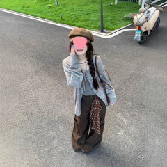 套装女2025秋季新款韩系镂空长袖开衫外套吊带背心阔腿裤三件套潮