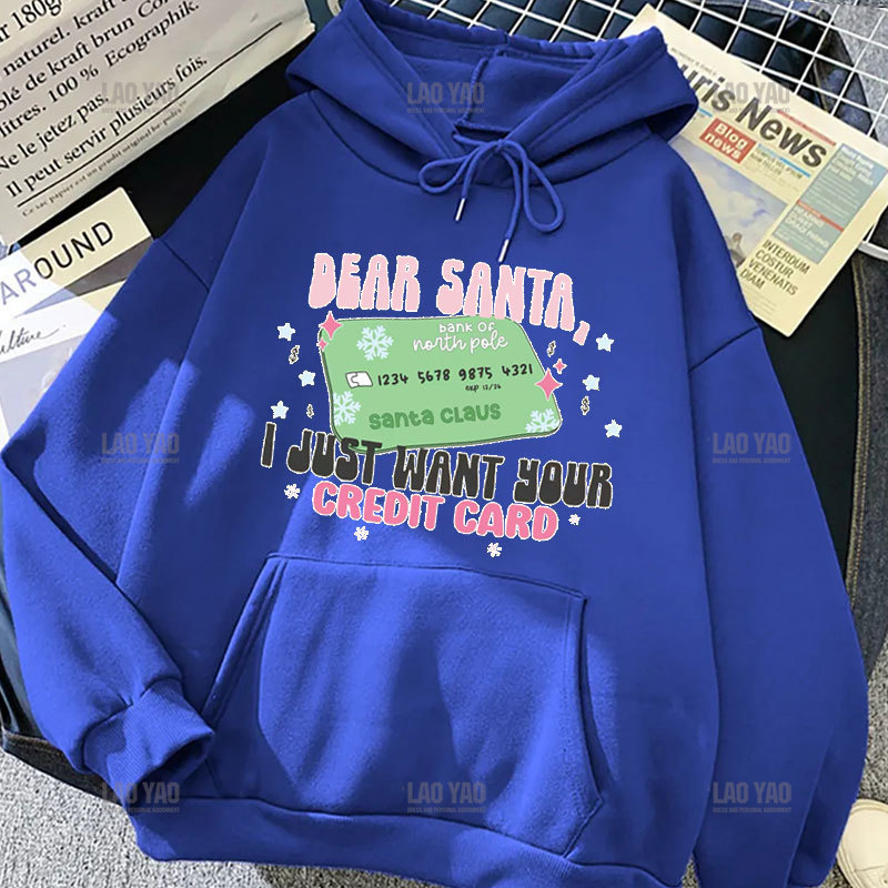 Merry Christmas Harajuku New Year Women Man Graphic Hoodies