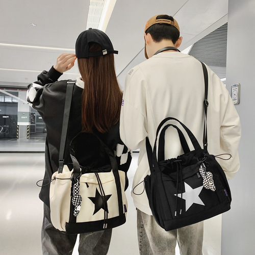 Processing outdoor leisure fitness sports single shoulder handbag crossbody bag for men and women Korean style short trip bag
