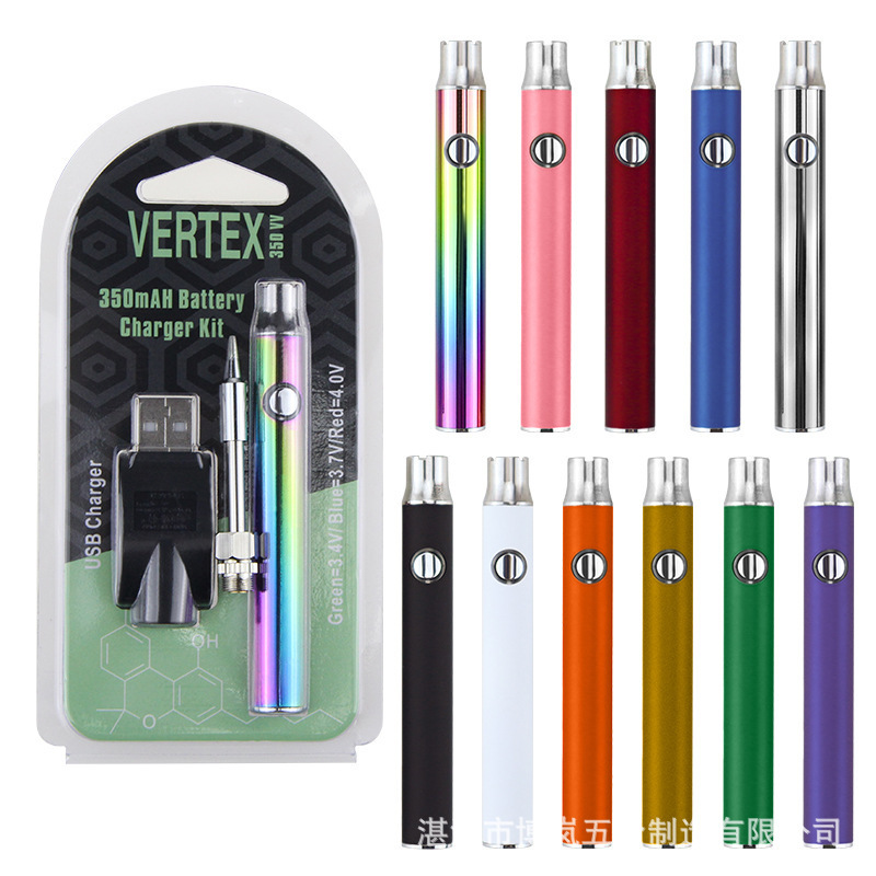 510 preheating battery VERTEX350mAh milliampere diameter 14mm three-speed voltage regulating battery pole electric iron battery 510 preheating battery VERTEX350mAh milliampere diameter 14mm three-speed voltage regulating battery pole electric iron battery