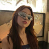 Silver brand sunglasses suitable for men and women, glasses solar-powered, punk style, 2 carat, internet celebrity