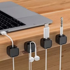 データケーブル収納、ワイヤーオーガナイザー、痕跡なし、パンチングなし、テーブルサイドケーブル巻き取りツール、磁気ケーブルマネージャー卸売