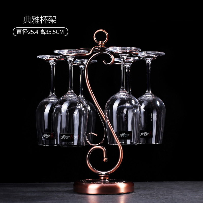 创意红酒杯架红架倒挂家用高脚杯红酒摆件酒架|undefined