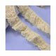 Cotton lace factory direct wholesale skirt decoration lace accessories embroidery pleated wave elastic lace