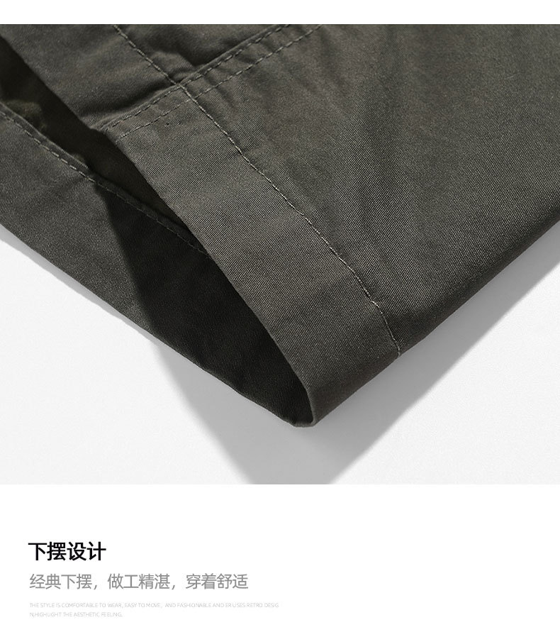 OLA Spring and Autumn Men's thin American workwear multi-bag casual jacket, loose, versatile, simple style, sporty and outdoor pic 30