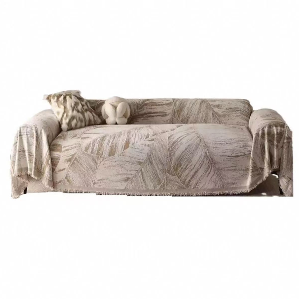 Toalla de sofá de estilo artístico chenilla Toalla de sofá antideslizante Four Seasons Juego de sofá de cubierta completa anti-gato