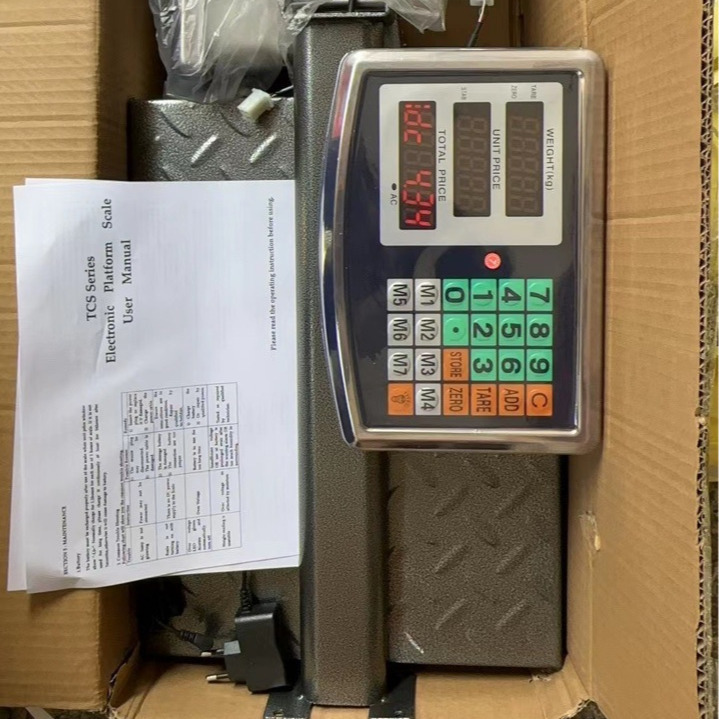 300 40-50 báscula cálculo precios electrónica pesaje plegable