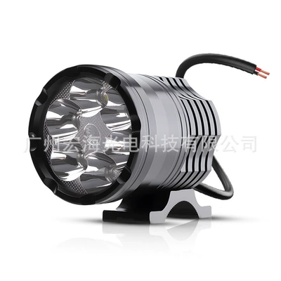 Motorcycle 6-bead 60W LED headlight, high-power vehicle light, electric vehicle light, external light, flash beam spotlight 80V (Motorcycle headlights, headlights) - 6-beads-price-per-piece