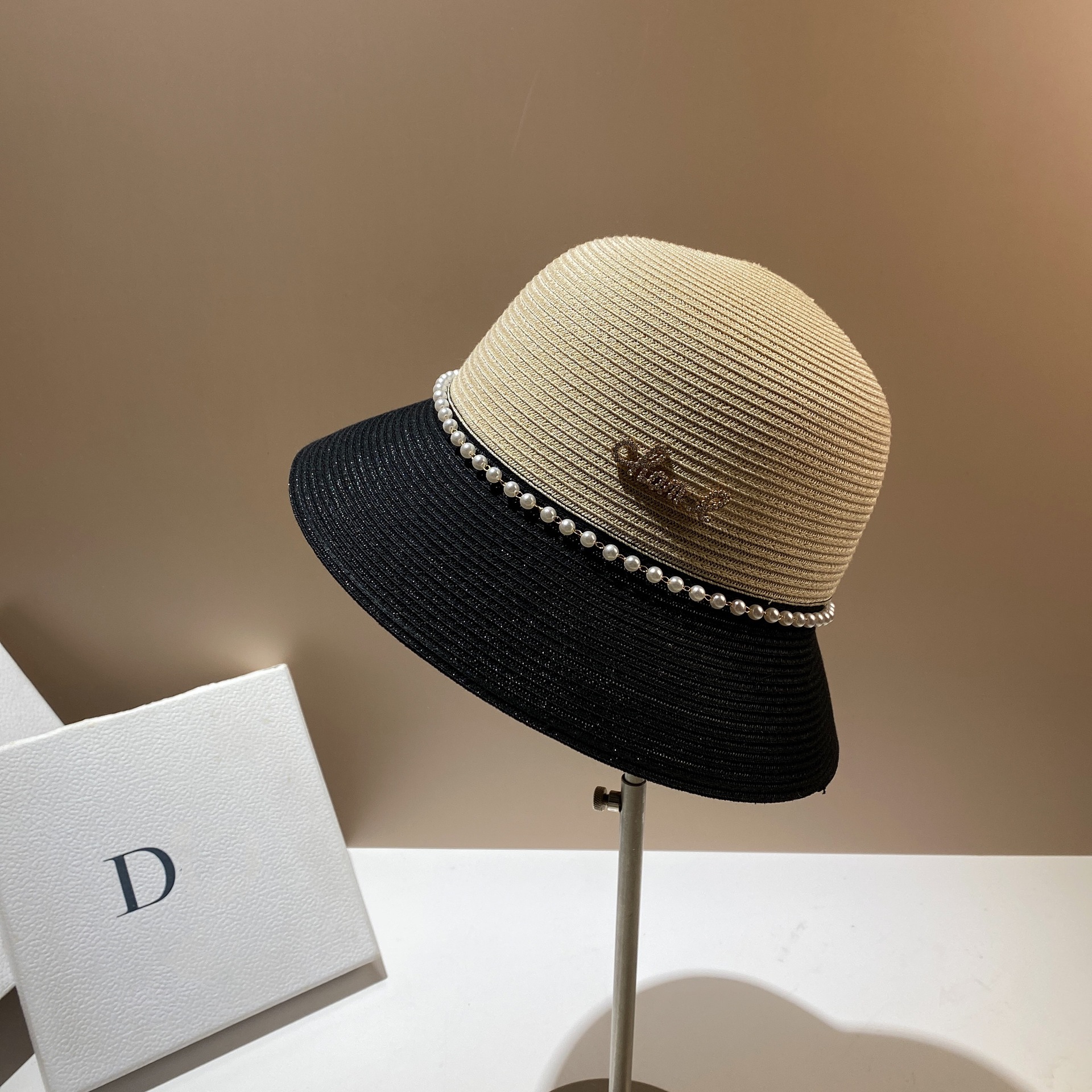 Été Pliable, Lavable, Parasol, Crème Solaire, Pot Coloré Célébrité Élégante, Petit Vent Parfumé, Chapeau De Paille Perlée,_voghion.com