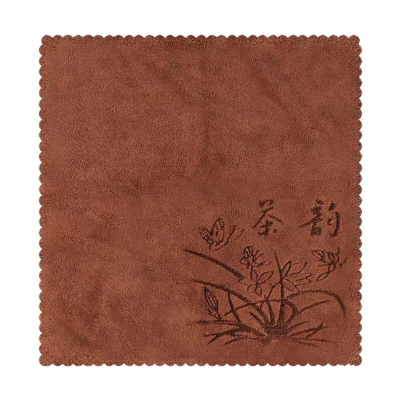 跨境高档茶巾茶桌抹布吸水不掉毛茶道超细纤维茶布印花厂家批发|undefined