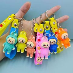 Labubu キーペンダントかわいいラブブカップル漫画ギフト学生スクールバッグペンダント卸売キーホルダー