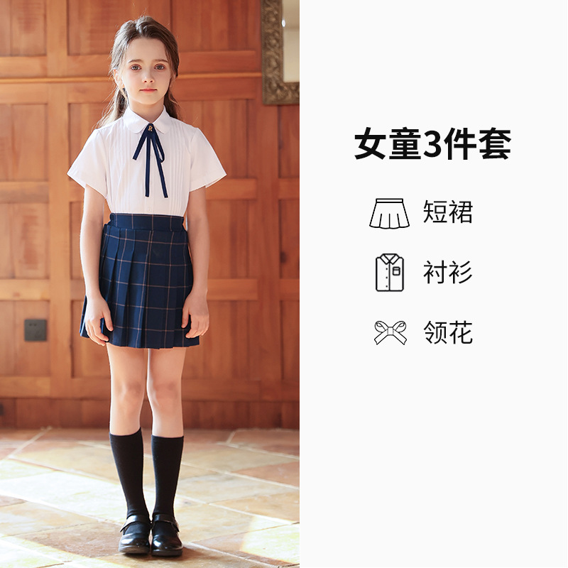 Uniformes de clase de verano para estudiantes de primaria, trajes de camisa británicos, uniformes de jardín de infantes, uniformes escolares para niños, fotos de graduación, uniformes de coro