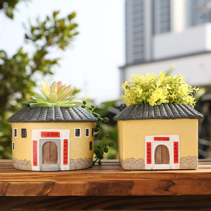 Chậu Cây Resin Bình hoa thủy canh hình hươu cao cổ gốm, bình cắm hoa khô, trang trí phòng khách và bàn làm việc (RG-172)