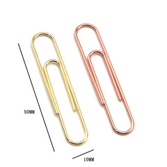 Golden Paperclip Creative Office Supplies Paperclip Exam Folder 50mm Paperclip Clip Wholesale