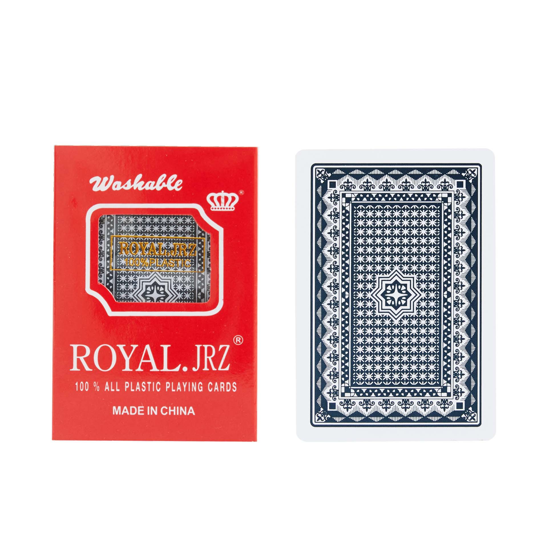 Al por mayor transfronterizo nuevo ROYAL sequinilla negro único pago plástico PVC 30 seda suave de espalda impermeable desgaste tarjetas de juego image 7