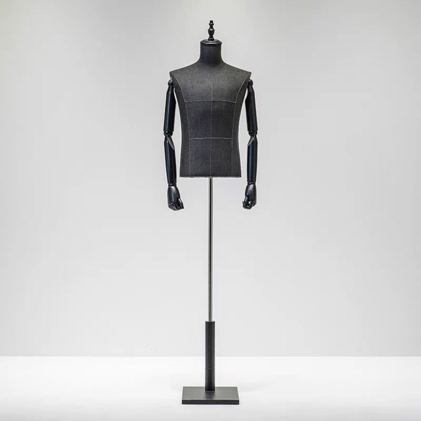 Maniquí Masculino de Busto de Polietileno para Tienda de Ropa