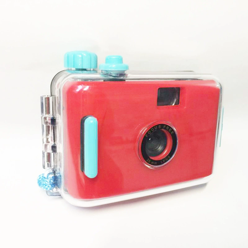 Red protective sophisticated camera for students, 35mm, Birthday gift