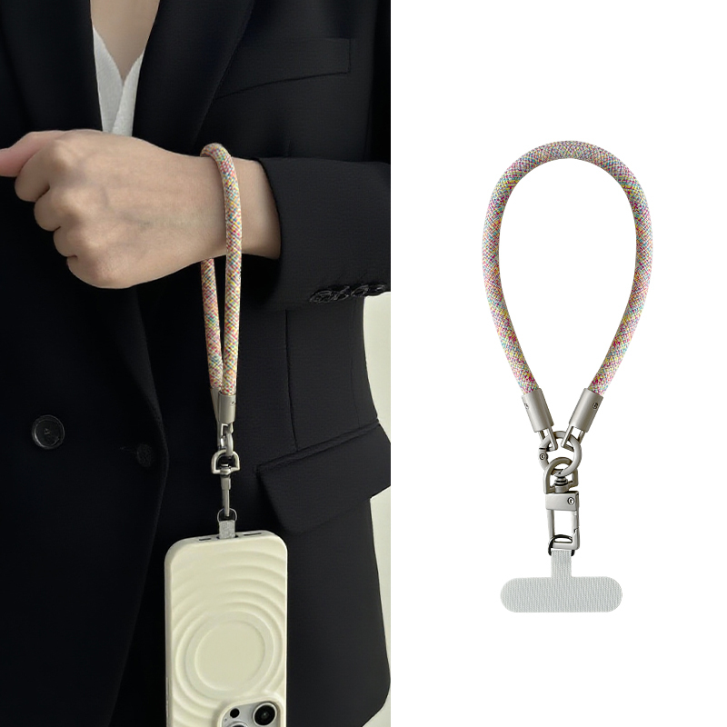 Mobile Phone Lanyard Wrist Style Mobile Phone Rope Detachable 360-Degree Rotating Outdoor Bag Camera Anti-Lost Mobile Phone Short Style