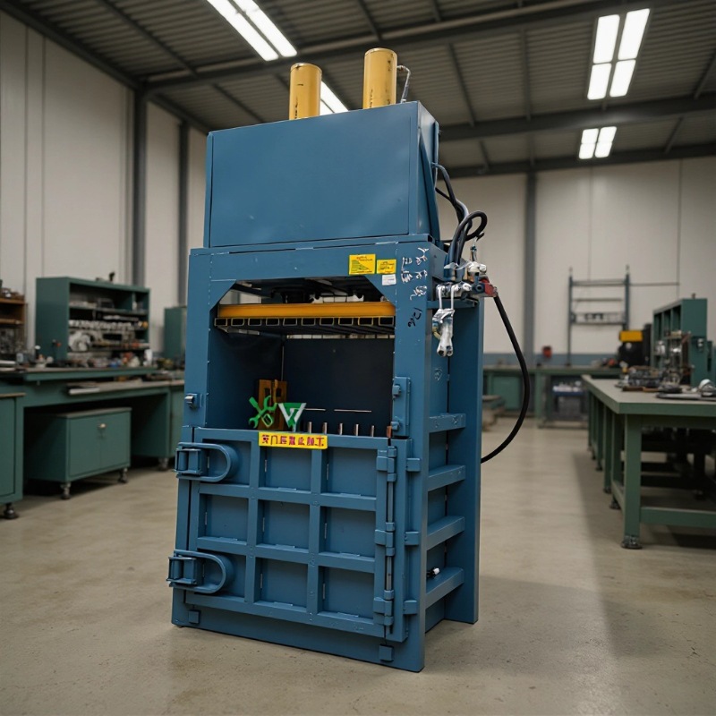 东莞厂家直销油桶压扁机 可乐瓶易拉罐液压打包机 塑料胶纸压包机