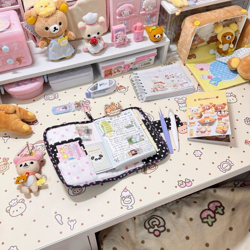 ins风少女房间电脑桌垫皮革防水耐脏可爱宿舍鼠标垫书桌桌布代发|undefined
