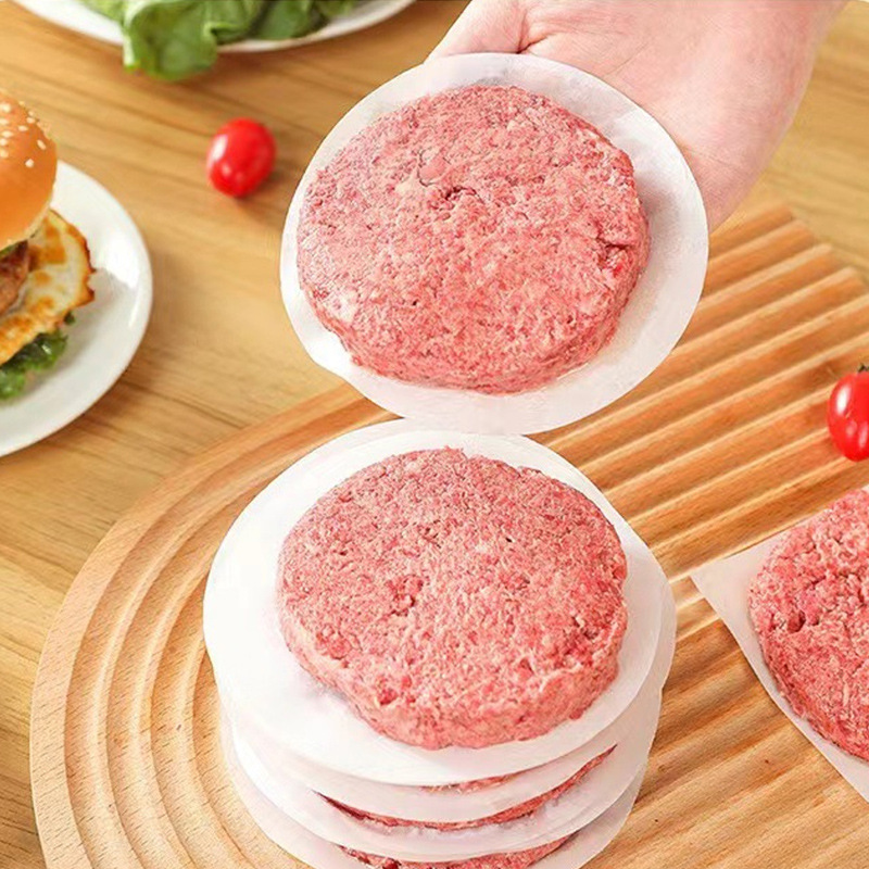 Papel de comida al por mayor estera de papel Hamburguesa de carne congelada papel de succión de aceite de barbacoa 100 unids/pack de alimentos