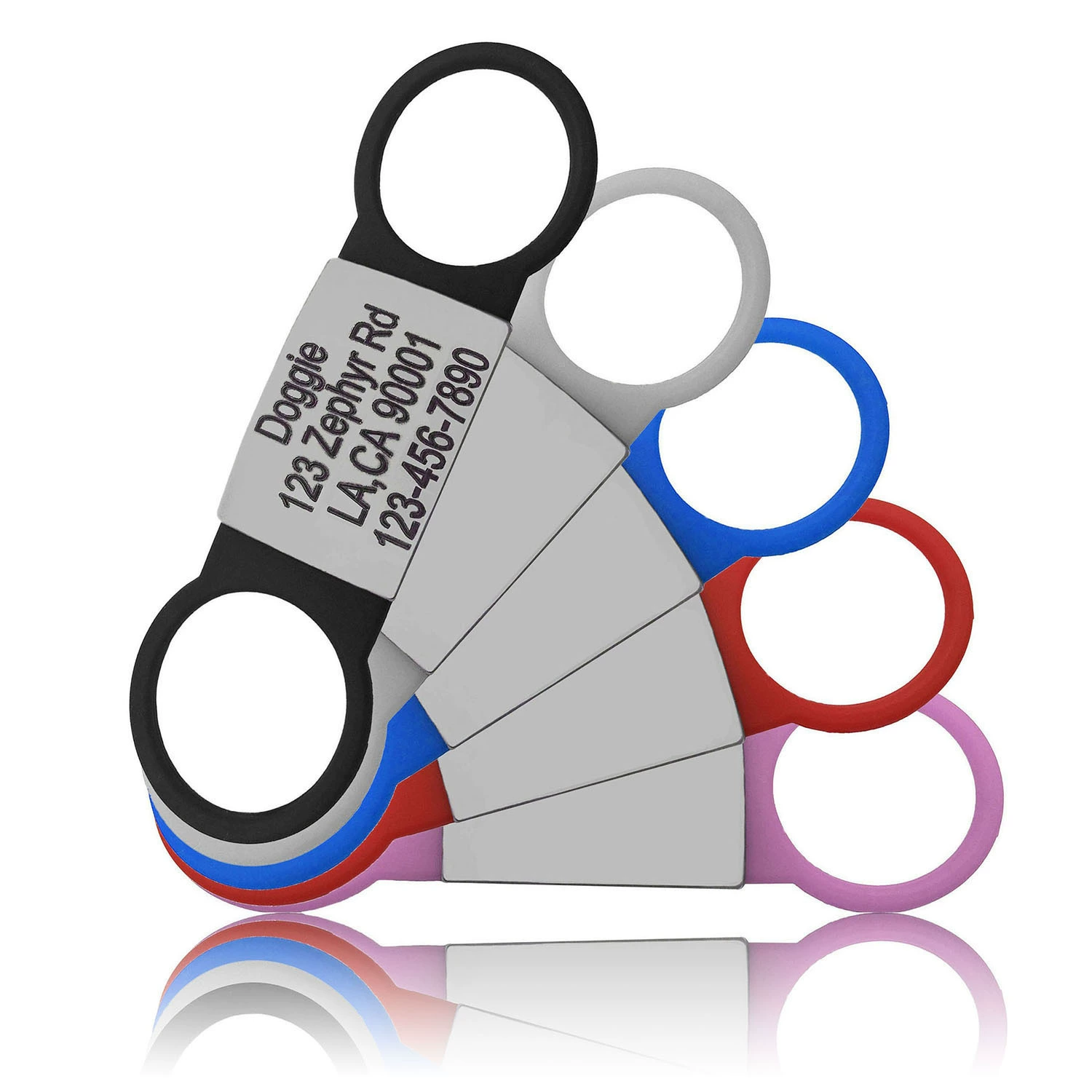 Трансграничный QR-код гравировка собака бренд кошачий ошейник удостоверение личности домашнее животное висит силиконовый ошейник аксессуары подарок маленький подарок